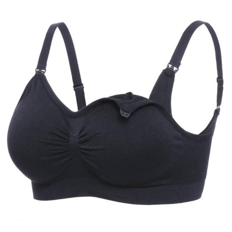 Buy Zaambia Comfort Easy Feeding Maternity Bra Pack of 3 (30,  Black-L_Pink-Carrot) at