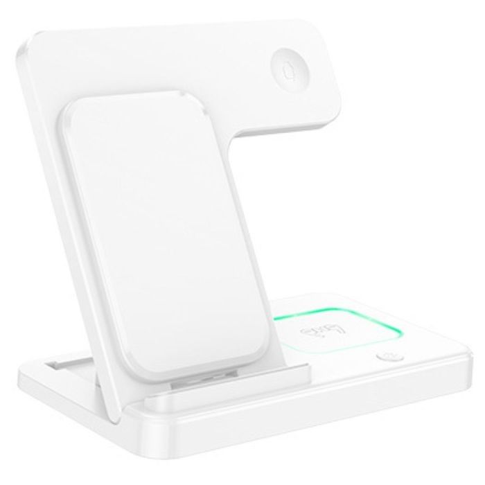 Borofone BQ26 3-in-1 15W Wireless Charger - White | Shop Today. Get it ...
