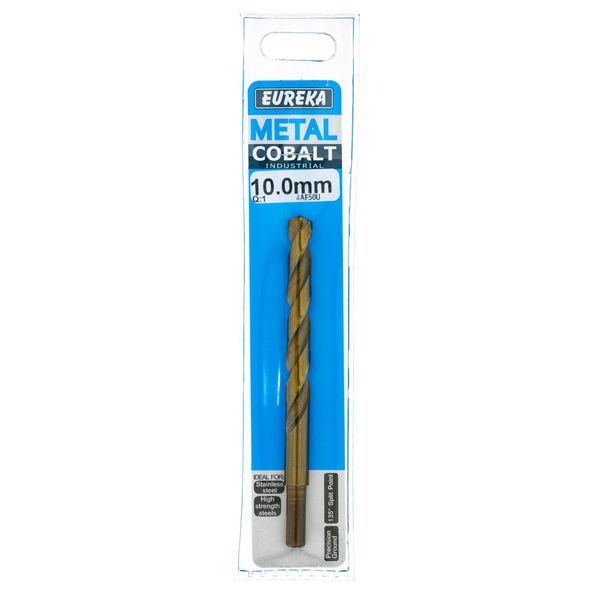 EUREKA DRILL BITS Cobalt 10mm Q:1 for Metal 4AF50U