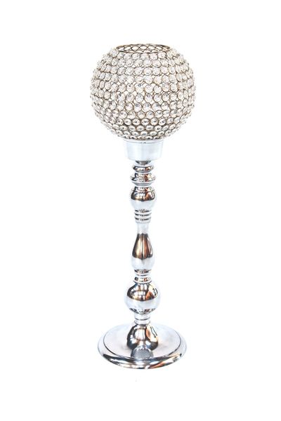 Acrylic Beaded Pillar Candle Holder - 68cm