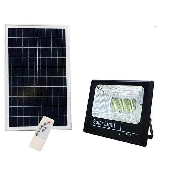 Solar Powered 60W Flood Light With Separate Panel And Remote