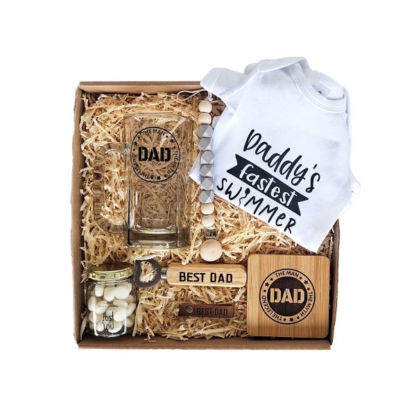Dad The Man Myth Legend Baby Gift Set