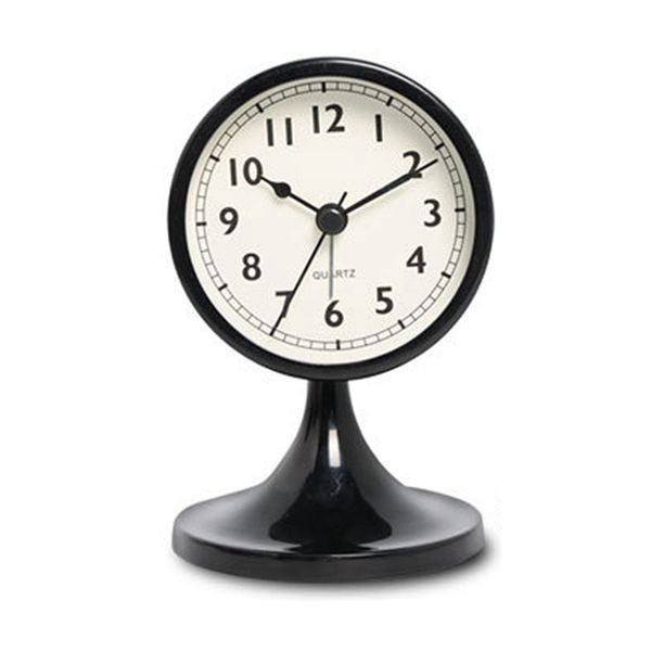 Nordic Metal Round Alarm Clock Silent Table Clock Home Decor D