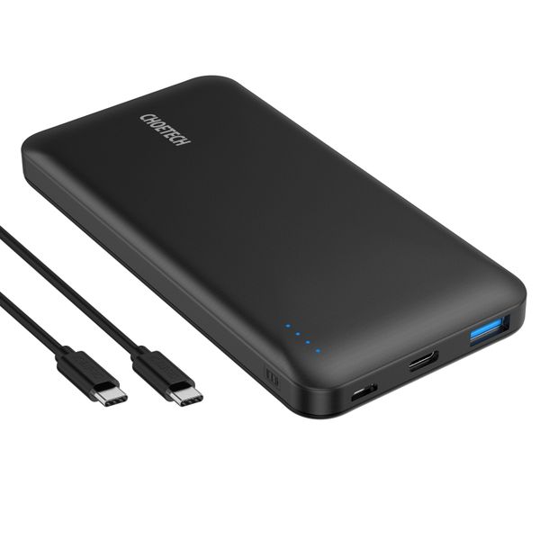 CHOETECH 10000mAh PD 18W Portable Charger QC 3.0 External Power Bank