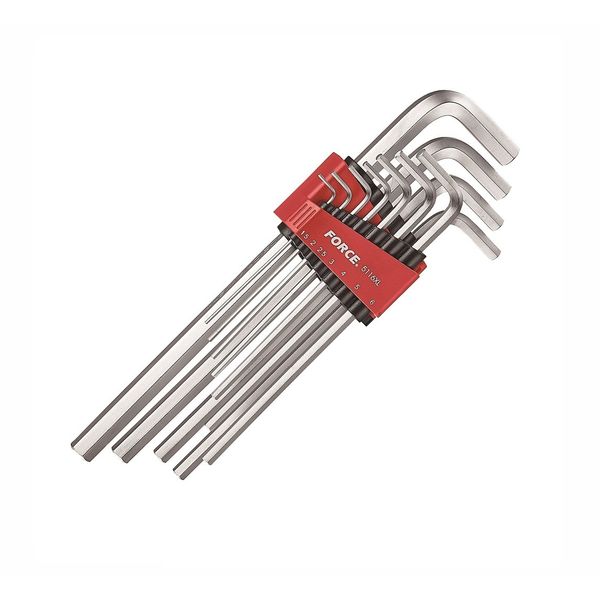Force - Extra Long Hex Long Key - 11 Piece - 1.5 to 12.0mm - 2 Pack