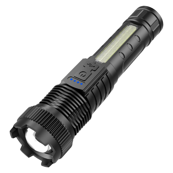 Rechargeable High Lumens Flashlights 6 Lighting Modes Zoomable