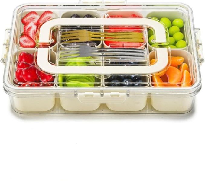 Snack Platters Organizer with 8 Compartments