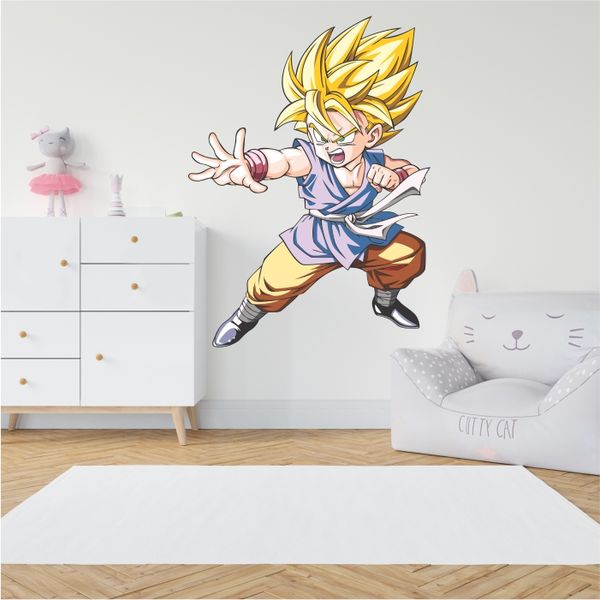 Dragon Ball Z SSJ 2 Kid Goku Fighting Pose