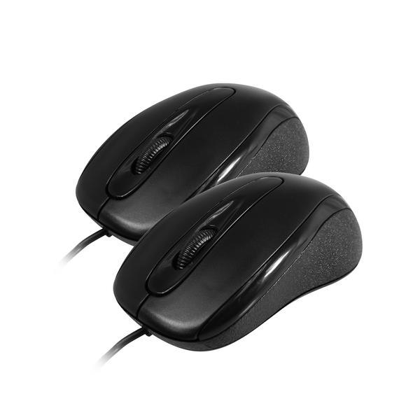 Volkano Earth Series Dual Pack Wired Mouse