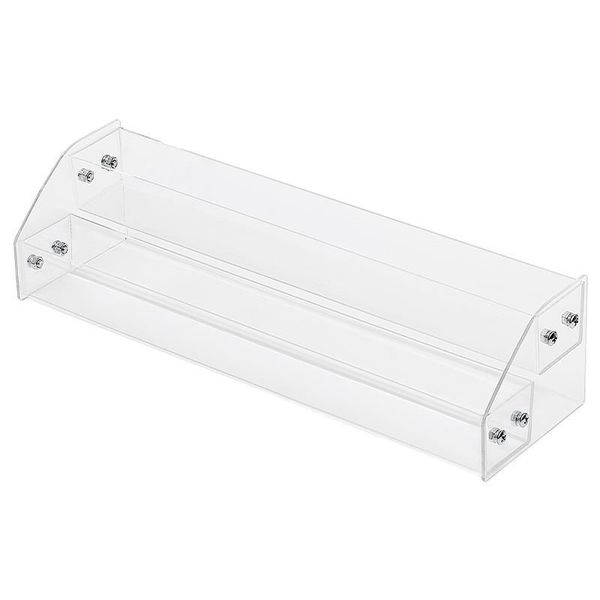 2-Layer Detachable Acrylic Nail Polish Rack Clear Makeup Organizer