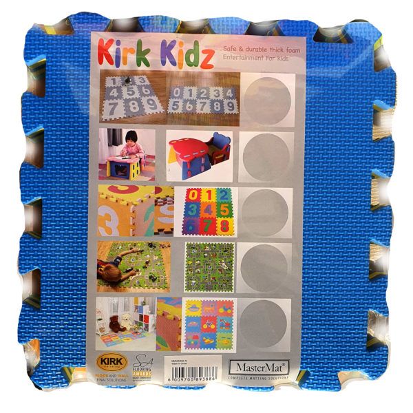 Kirk Kidz Number Mat Multi-color 10 Pieces