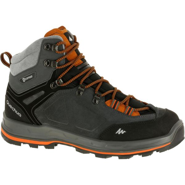 Quechua Men's Waterproof Leather High Trekking Boots - MT100