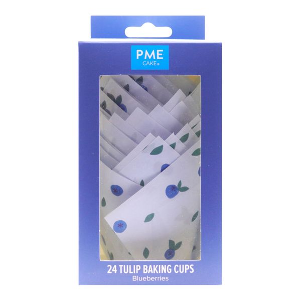 PME Tulip Muffin Cupcake Wrappers Bluberry PK/24
