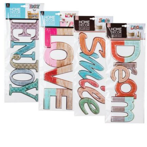 Motivational Word Sticker Décor