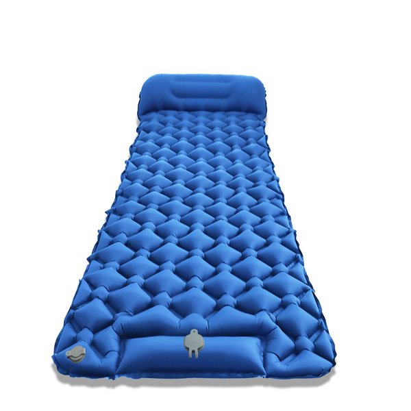 BezosMax Ultra light inflatable camping sleeping pad with pillow-1.9M