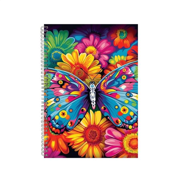 Colorful Butterfly Gerber Neon Notebook Gift Idea A4 Notepad Pad 73