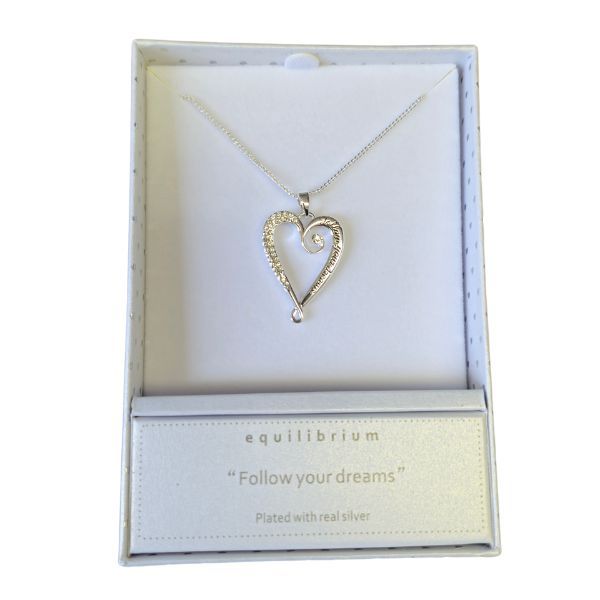 Equilibrium - Sentiments Silver Plated Necklace - Follow Your Dreams