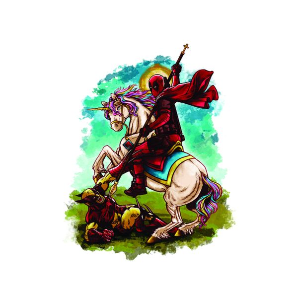 Deadpool Unicorn Vs Wolverine - A1 Poster