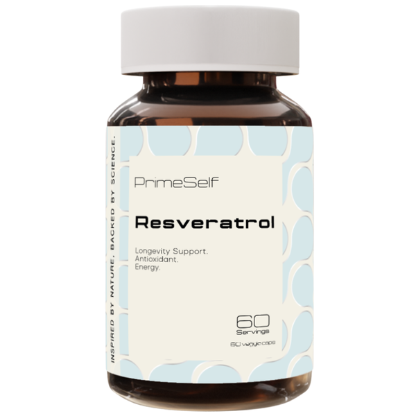 PrimeSelf Resveratrol - Longevity &amp; Heart Health - 60 Capsules