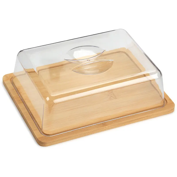 Reusable Bamboo Cheese Platter Cake Box With Lid