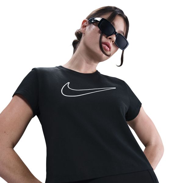 Nike Women's Sportswear Short-Sleeve T-Shirt - Black/White