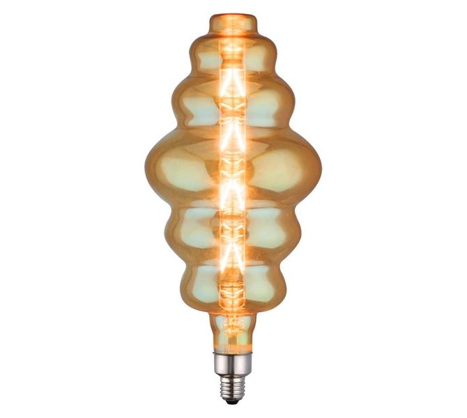 Large E27 Beehive LED Bulb Clear/Amber 8 W