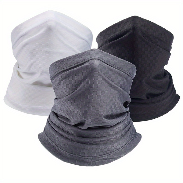 3 Pieces Breathable Neck Gaiter - Quick-Drying, Moisture Wicking, Mask