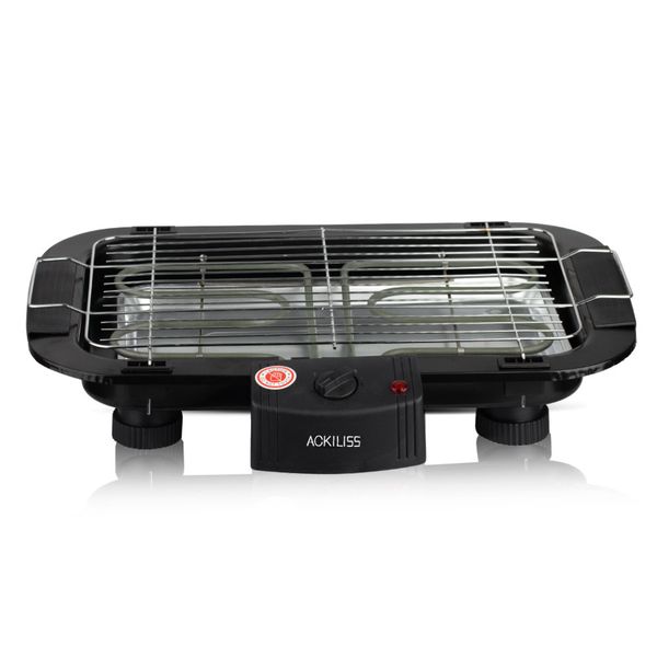 2000W Detachable Non-stick Smokeless Stainless Steel Electric Grill