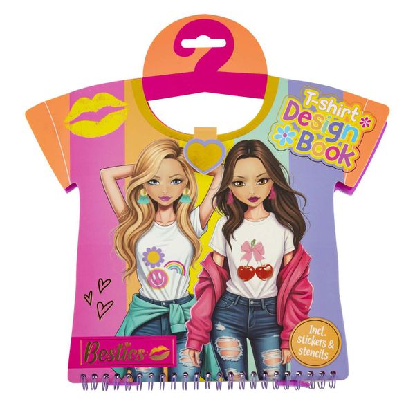 Besties T-Shirt Design Book Including Sticker N Stencil