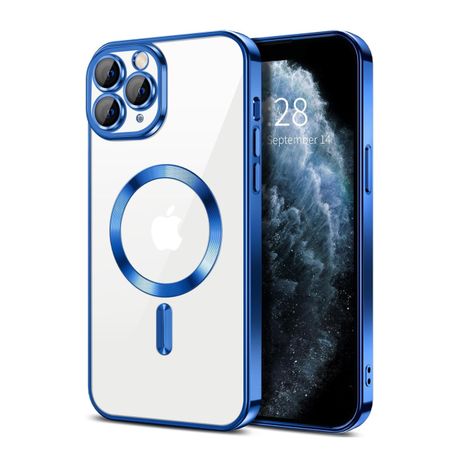 Electroplated Cover for iPhone 11 Pro Max-Blue Image