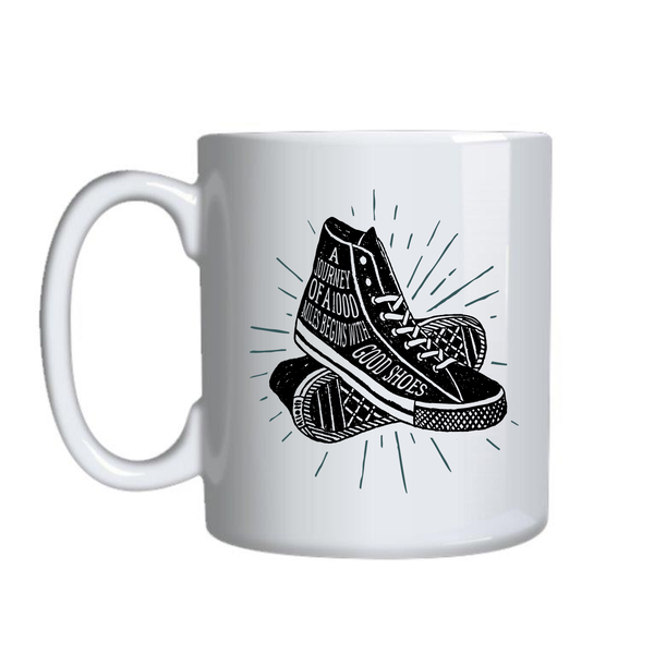 Good Shoes Mugs for Adventure Lovers Funny Trendy Graphic Cup Present 013