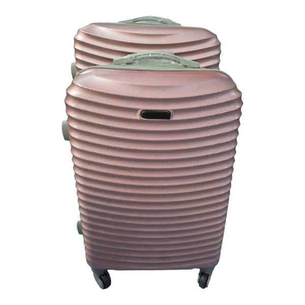 SMTE Quality 2 Piece Hard Outer Shell Travel Luggage BT-Type Suitcase Set