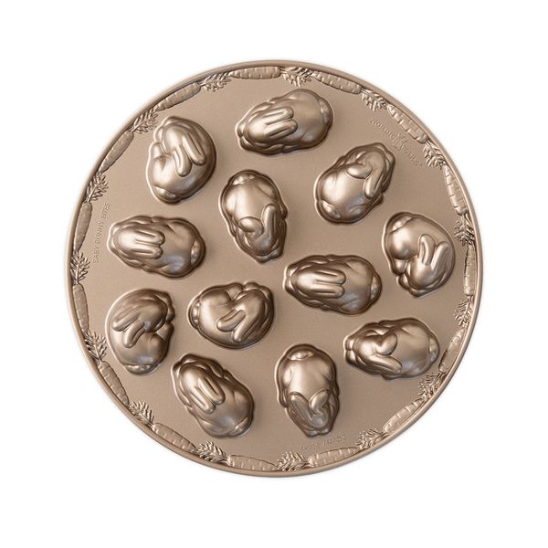 Nordic Ware Baby Easter Bunny Bites 2-cup Cast Aluminum Nonstick Coating