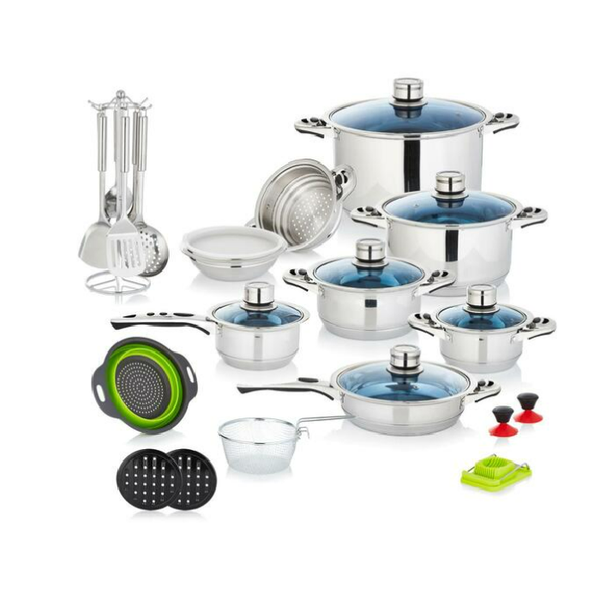 Premium Quality Induction Stainless Steel Cookware Set 30 Piece