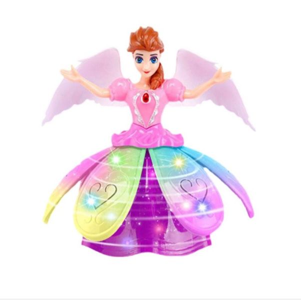 Angel Girl Dancing With Light &amp; Music