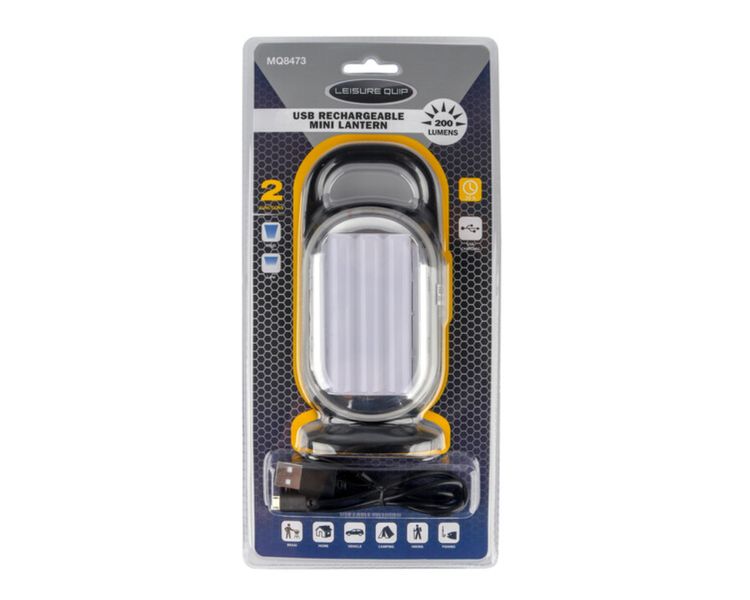 Leisure Quip 200 lumens USB Rechargeable Mini lantern