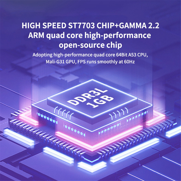 Rgb20S Video Game Console 16G+128G 3.5In Hd Screen Open Source System