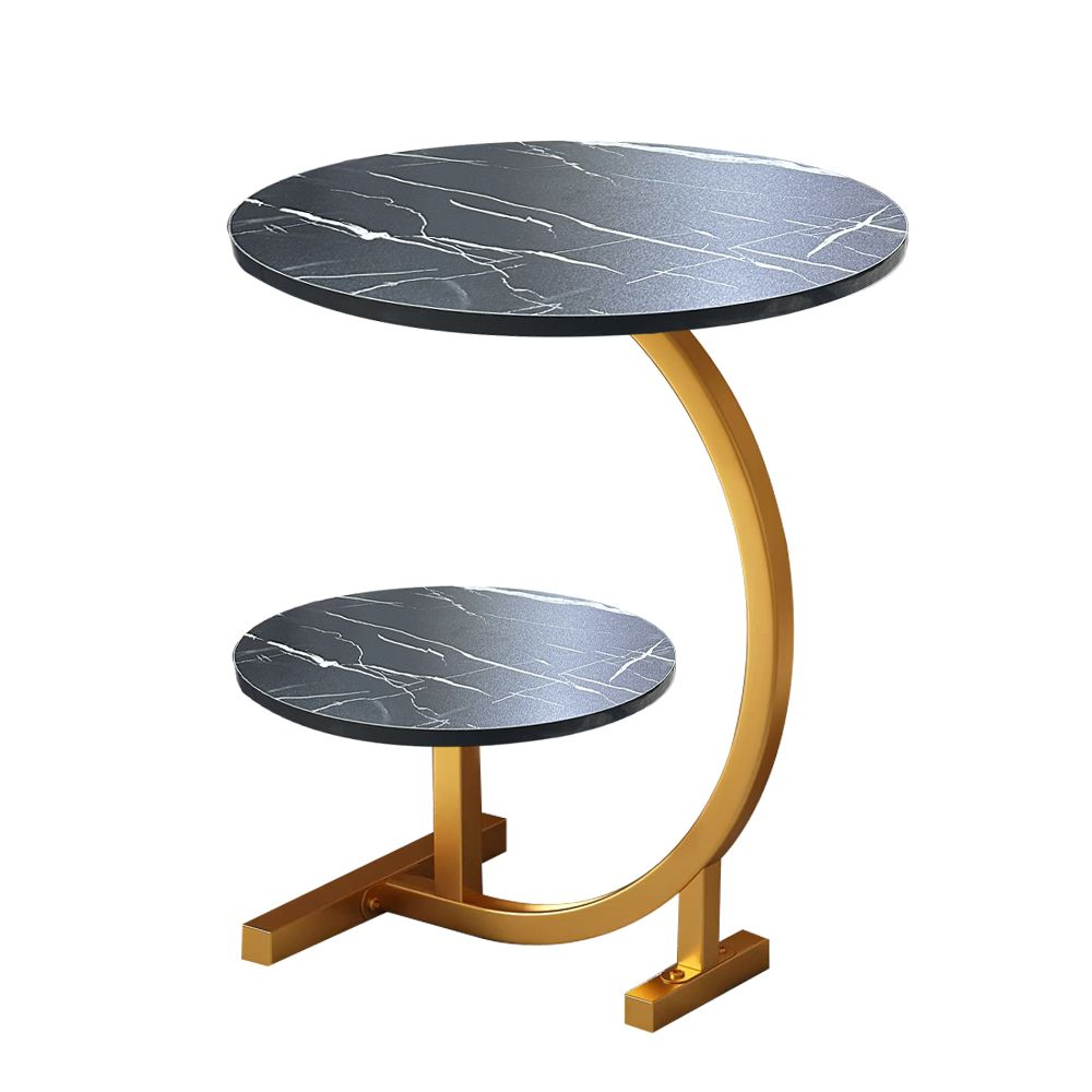 Multi Functional Double-Layer C-Shaped Small Coffee Table | Shop Today ...