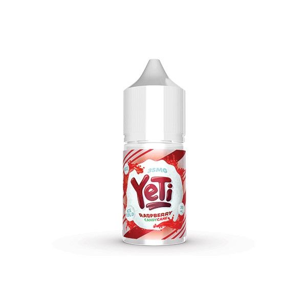 30ml Yeti Salts Vape Juice - Raspberry Candy Cane - 35mg