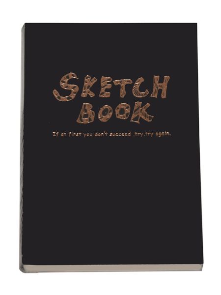 Potentate 120 Page Black-Cover Sketchbook 14X21cm