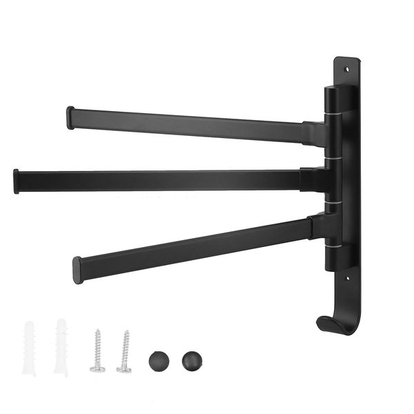 3 Pole Folding Aluminum Towel Rack Space Saver