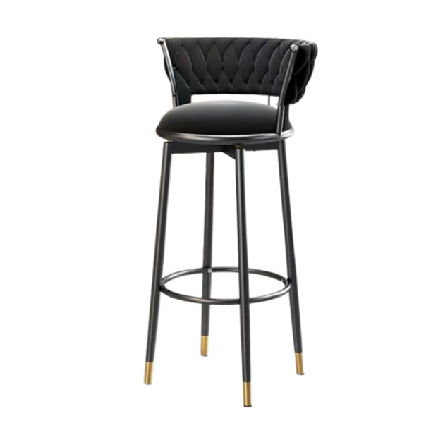 Modern Quilted Stool - Versatile Accent Chair for Living or Workspaces