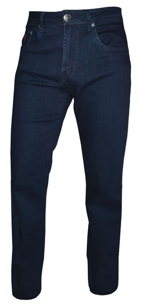 Soviet - Rivery Men's Regular Straight Leg Stretch Denim - Blue Black