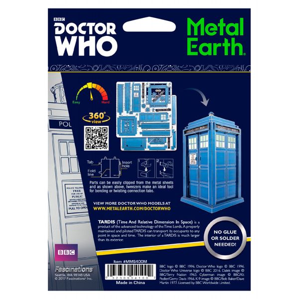 Metal Earth-Tardis- Doctor Who