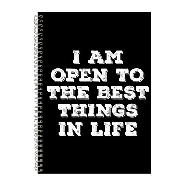 Open A4 Notebook Spiral Lined Motivational Sayings Graphic Notepad Gift 169