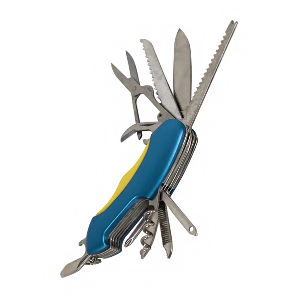 Blue 15 Function Pocket Knife