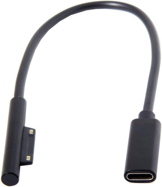 Type-C to Surface Pro 15V charging cable compatible with Pro3-6 and Book