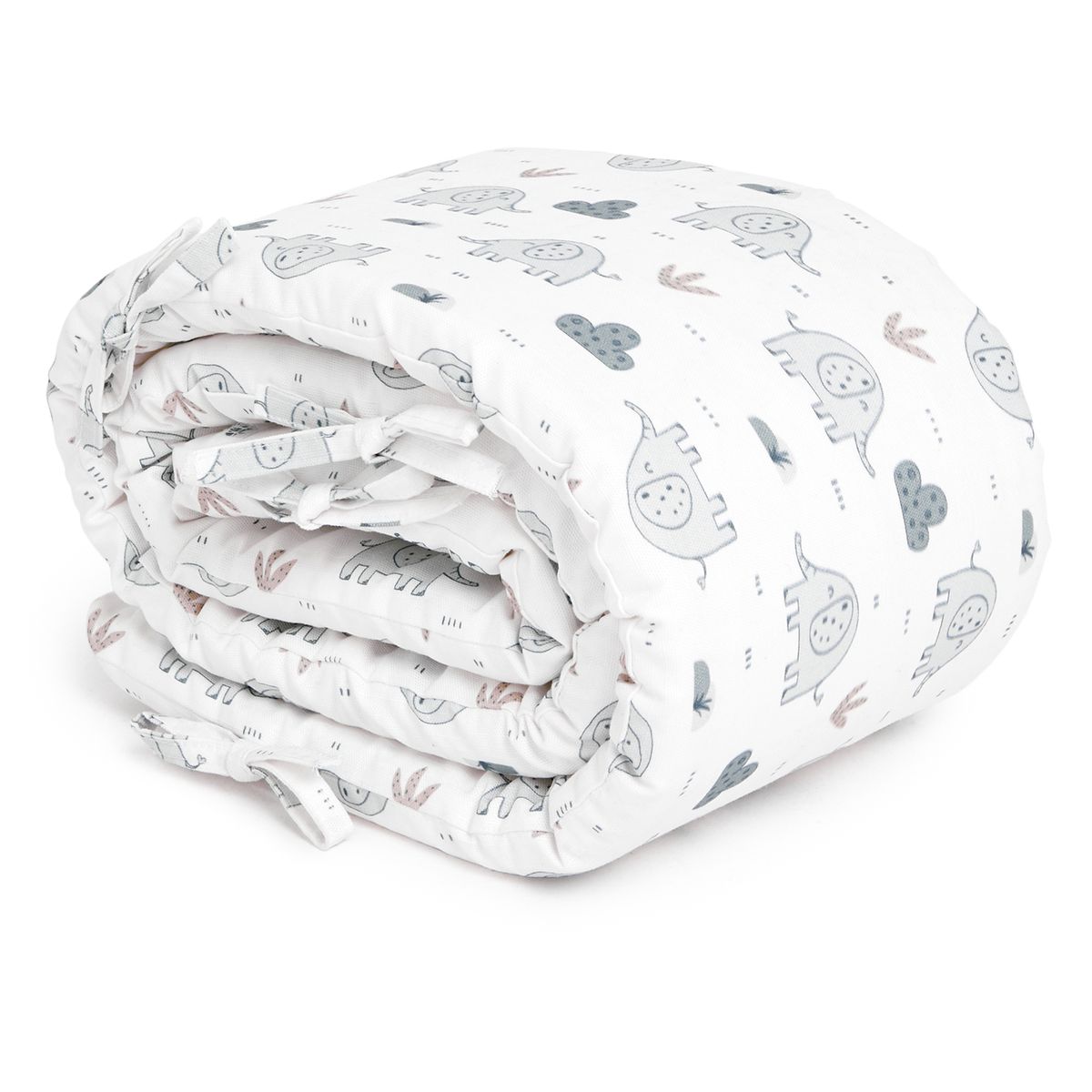 & Mason Baby Cot Bumper Pastel Elephant Buy Online in
