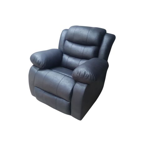 Black deals suede recliner