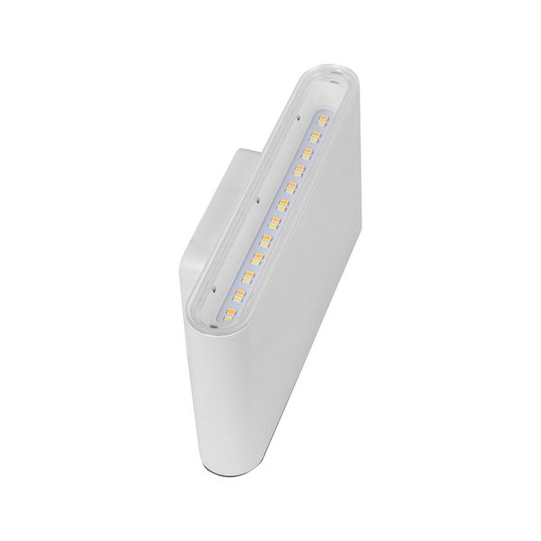 ACDC - 230v 2x6w Led Cct(3000,4200,6000k) White Alum. Up/down Ip65